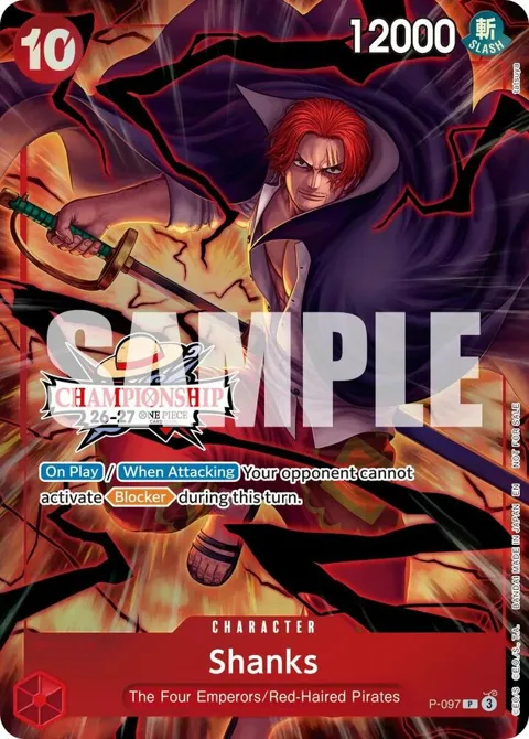 Shanks CS 26-27 Event Pack P-097 One Piece card from One Piece Promotion Cards