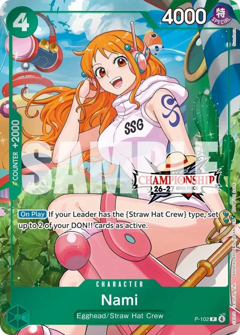 Nami CS 26-27 Celebration Pack P-102 One Piece card from One Piece Promotion Cards
