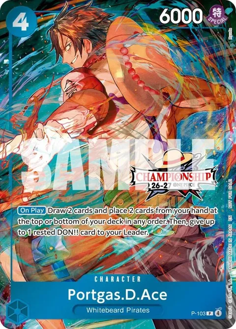 Portgas.D.Ace CS 26-27 Celebration Pack P-103 One Piece card from One Piece Promotion Cards
