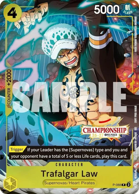 Trafalgar Law CS 26-27 Event Pack Finalist Ver. P-088 One Piece card from One Piece Promotion Cards