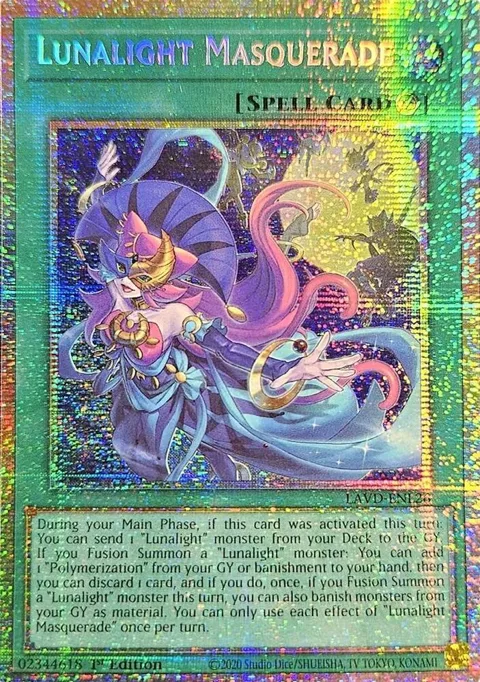 Lunalight Masquerade Starlight Rare LAVD-ENL26 Yu-Gi-Oh card from Legendary Arc-V Decks
