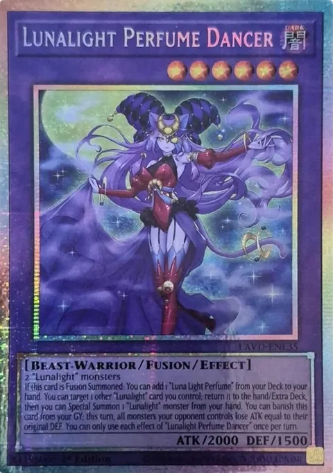 Lunalight Perfume Dancer Starlight Rare LAVD-ENL35 Yu-Gi-Oh card from Legendary Arc-V Decks