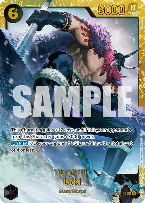 Loki OP17-119 One Piece card from The World's Strongest Warriors