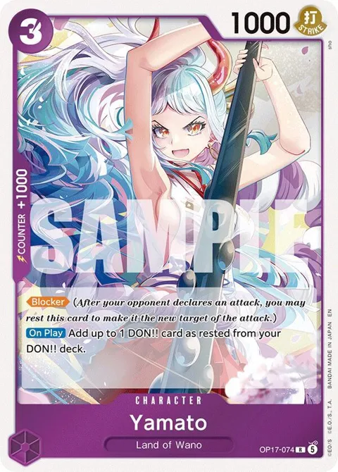 Yamato OP17-074 One Piece card from The World's Strongest Warriors