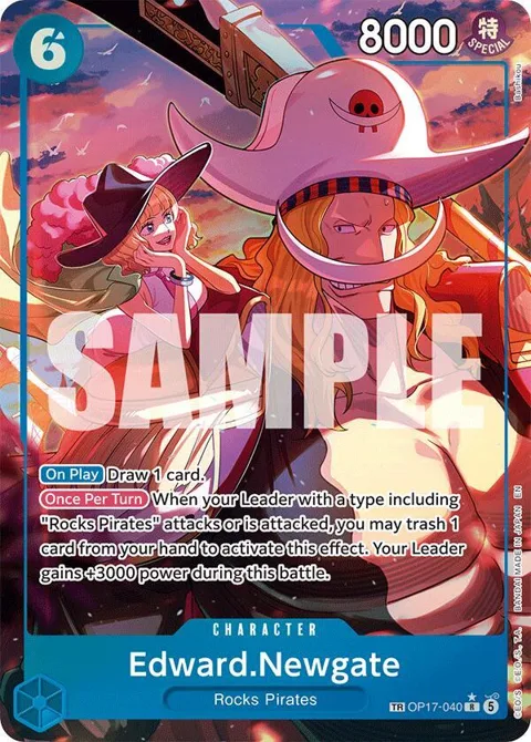 Edward.Newgate TR OP17-040 One Piece card from The World's Strongest Warriors