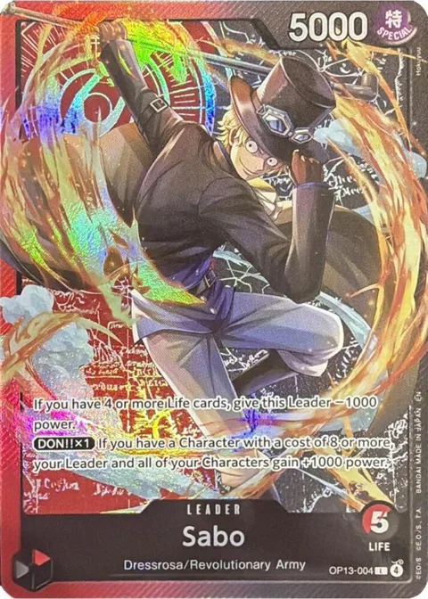 Sabo Sound Loader Ace and Sabo Edition 2026 OP13-004 One Piece card from One Piece Promotion Cards