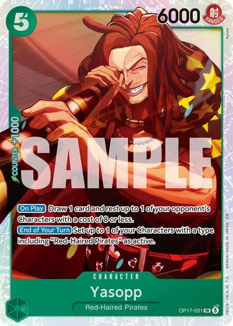 Yasopp OP17-031 One Piece card from The World's Strongest Warriors