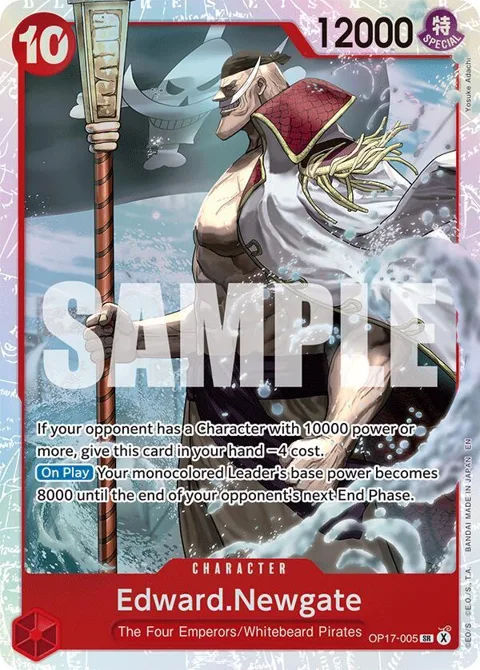Edward.Newgate OP17-005 One Piece card from The World's Strongest Warriors