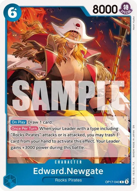 Edward.Newgate OP17-040 One Piece card from The World's Strongest Warriors