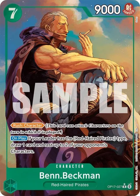 Benn.Beckman Alt Art OP17-027 One Piece card from The World's Strongest Warriors
