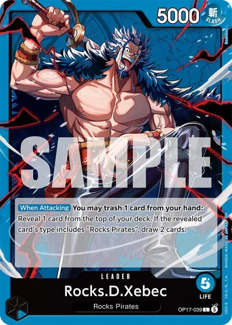 Rocks.D.Xebec OP17-039 One Piece card from The World's Strongest Warriors