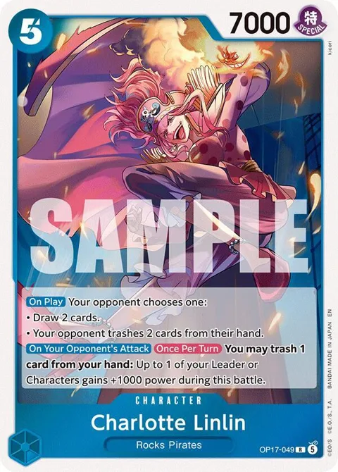 Charlotte Linlin OP17-049 One Piece card from The World's Strongest Warriors