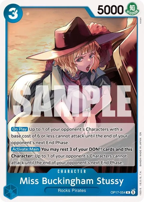 Miss Buckingham Stussy OP17-054 One Piece card from The World's Strongest Warriors