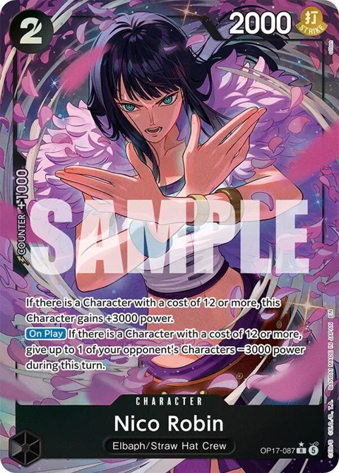 Nico Robin Alt Art OP17-087 One Piece card from The World's Strongest Warriors