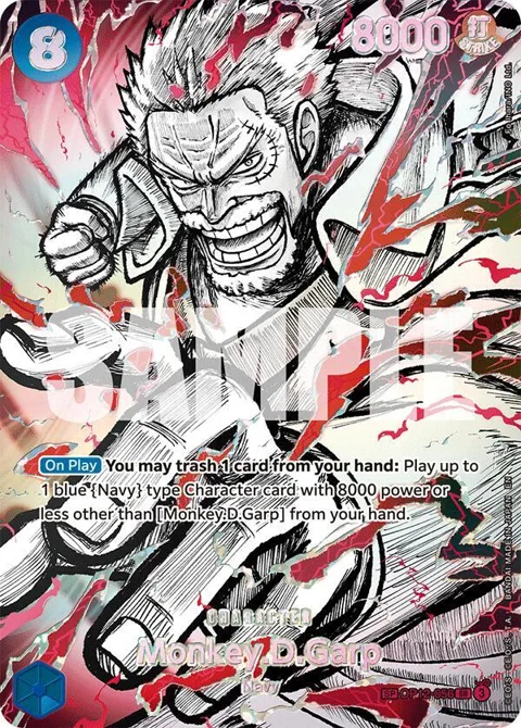 Monkey.D.Garp SP OP12-056 One Piece card from The World's Strongest Warriors