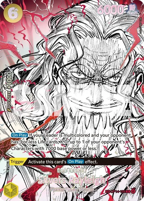 Silvers Rayleigh SP OP14-108 One Piece card from The World's Strongest Warriors