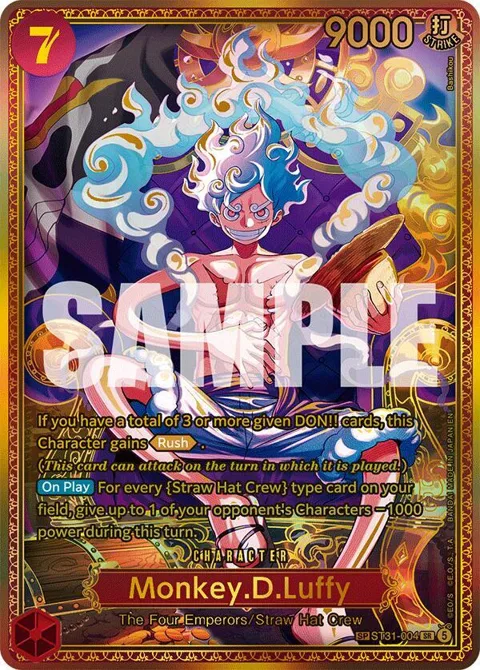 Monkey.D.Luffy SP ST31-004 One Piece card from The World's Strongest Warriors