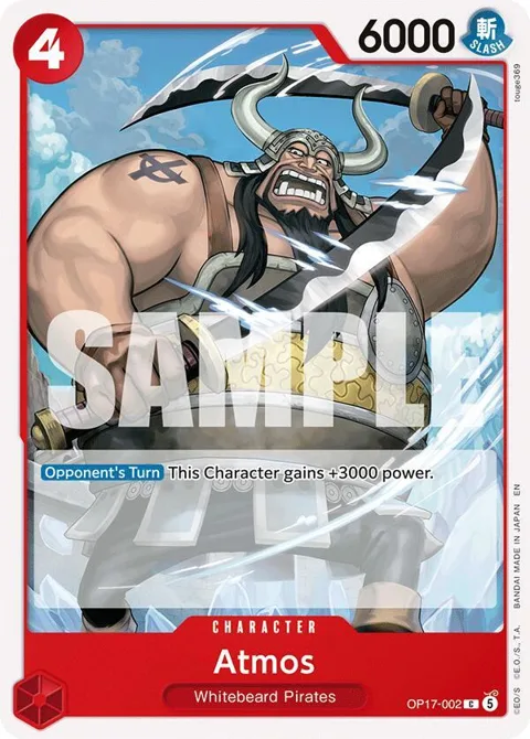 Atmos OP17-002 One Piece card from The World's Strongest Warriors