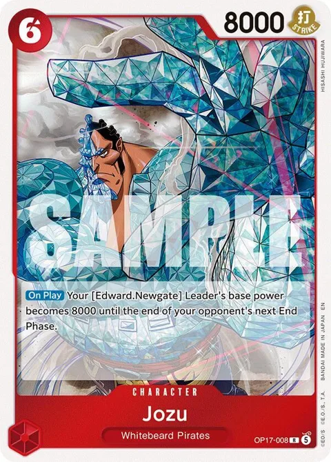 Jozu OP17-008 One Piece card from The World's Strongest Warriors