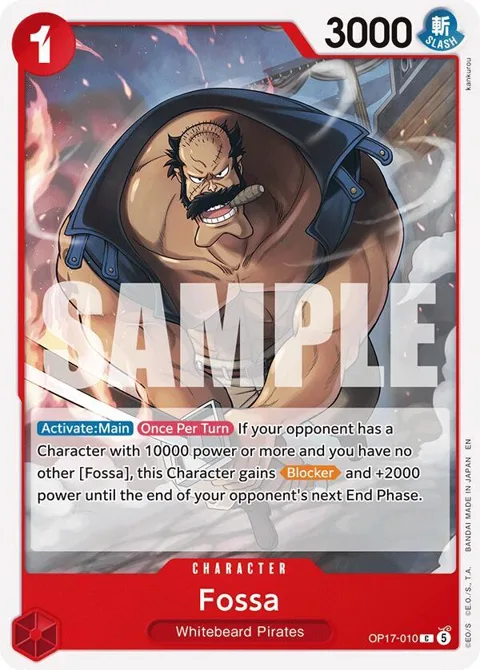 Fossa OP17-010 One Piece card from The World's Strongest Warriors