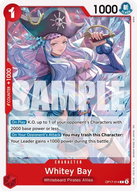 Whitey Bay OP17-014 One Piece card from The World's Strongest Warriors