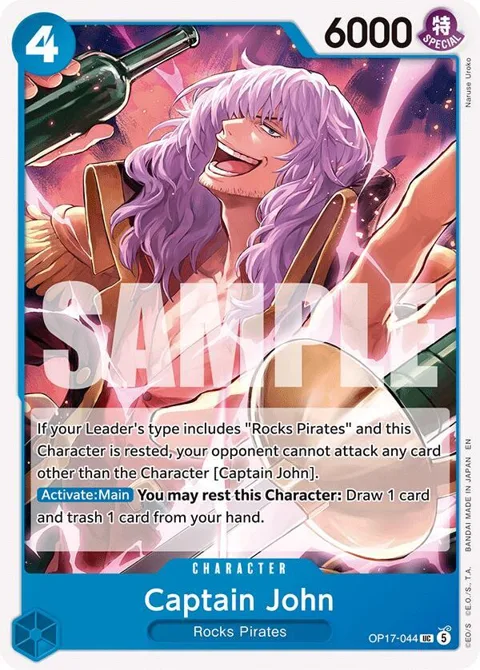 Captain John OP17-044 One Piece card from The World's Strongest Warriors