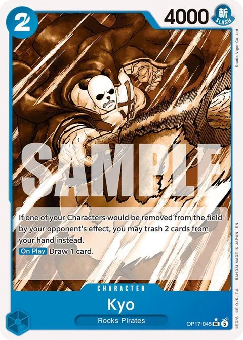 Kyo Pandaman Art OP17-045 One Piece card from The World's Strongest Warriors