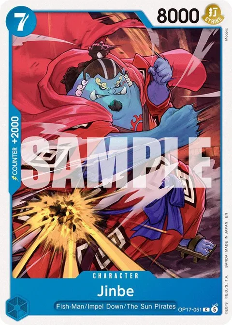 Jinbe OP17-051 One Piece card from The World's Strongest Warriors