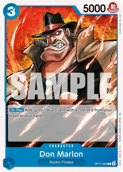 Don Marlon OP17-052 One Piece card from The World's Strongest Warriors