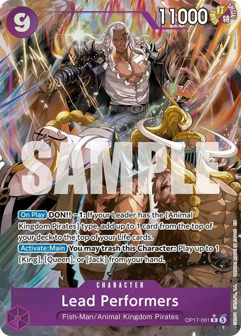 Lead Performers Alt Art OP17-061 One Piece card from The World's Strongest Warriors
