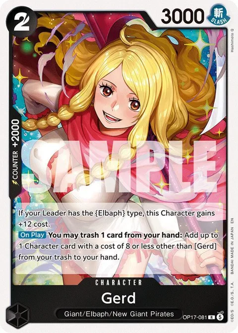 Gerd OP17-081 One Piece card from The World's Strongest Warriors
