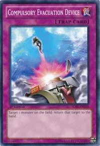 Compulsory Evacuation Device SDBE-EN038 Yu-Gi-Oh card from Structure Deck: Saga of Blue-Eyes White Dragon