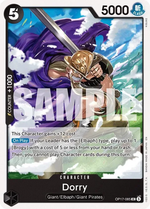 Dorry OP17-085 One Piece card from The World's Strongest Warriors