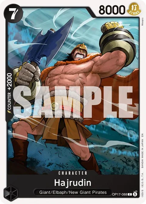 Hajrudin OP17-088 One Piece card from The World's Strongest Warriors
