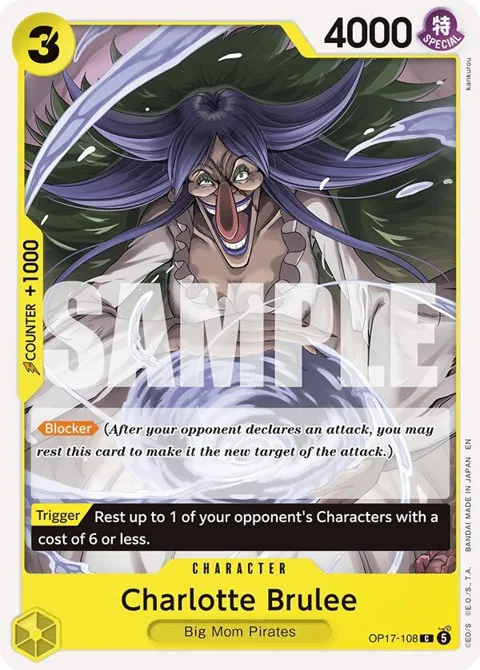 Charlotte Brulee OP17-108 One Piece card from The World's Strongest Warriors