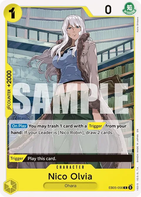 Nico Olvia EB05-056 One Piece card from Extra Booster: One Piece Heroines Edition Vol. 2