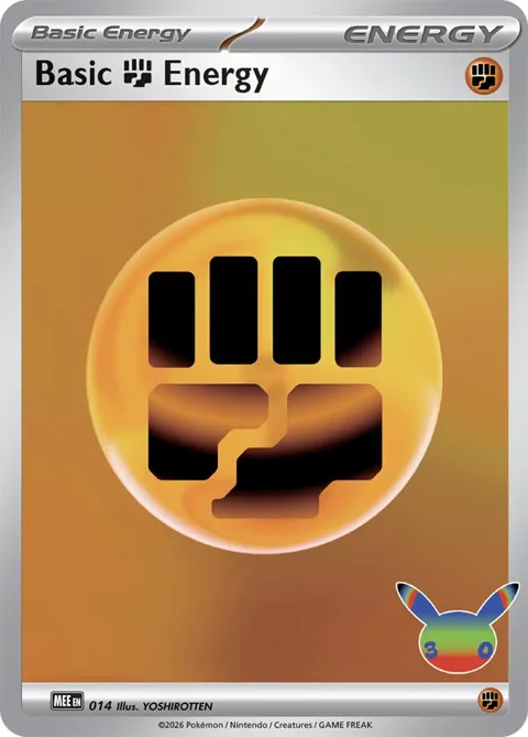 Basic Fighting Energy - 014 30th Celebration #014 Holofoil Pokémon card from Mega Evolution Energies