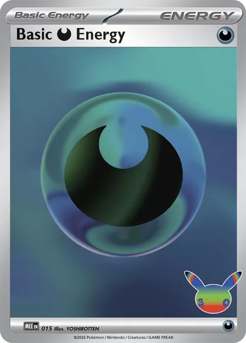 Basic Darkness Energy - 015 30th Celebration #015 Holofoil Pokémon card from Mega Evolution Energies