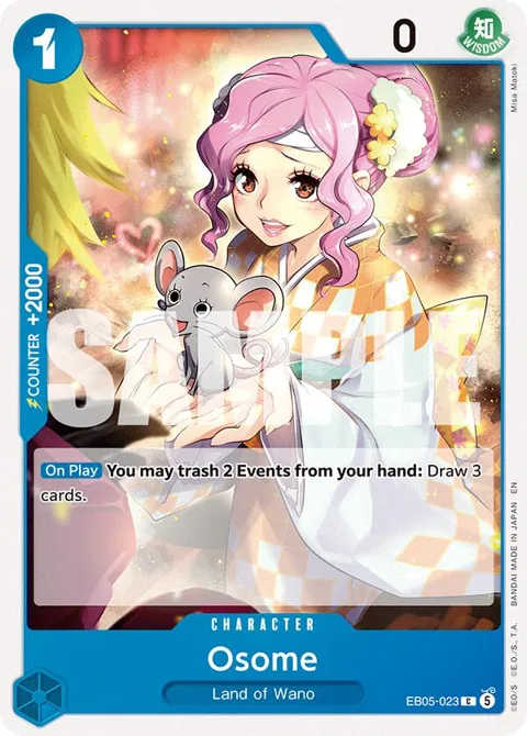 Osome EB05-023 One Piece card from Extra Booster: One Piece Heroines Edition Vol. 2