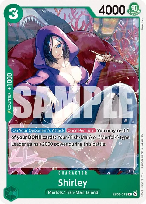 Shirley EB05-013 One Piece card from Extra Booster: One Piece Heroines Edition Vol. 2