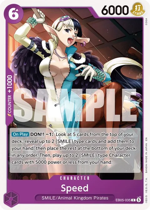 Speed EB05-035 One Piece card from Extra Booster: One Piece Heroines Edition Vol. 2