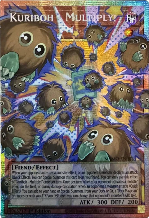 Kuriboh - Multiply! Starlight Rare Extended Art MAMO-EN002 Yu-Gi-Oh card from Magnificent Monsters