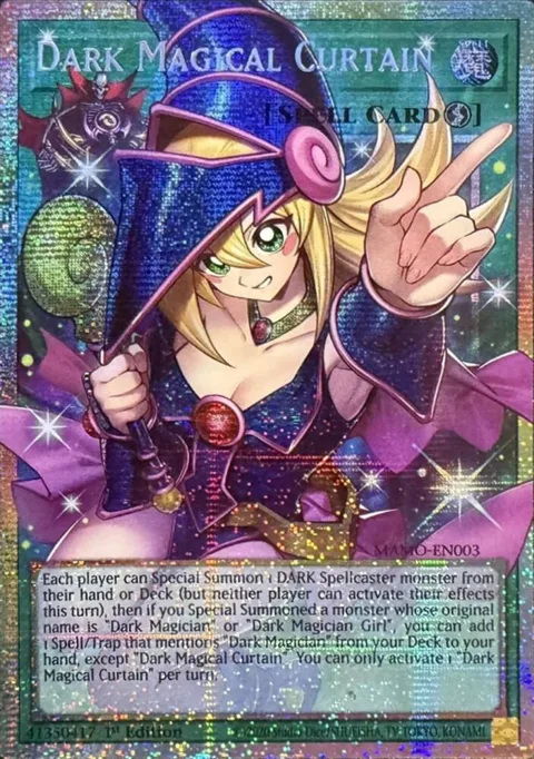 Dark Magical Curtain Starlight Rare Extended Art MAMO-EN003 Yu-Gi-Oh card from Magnificent Monsters