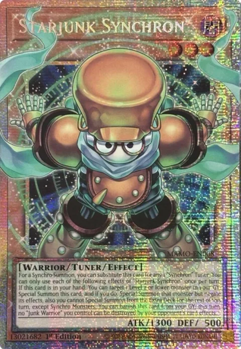 Starjunk Synchron Starlight Rare Extended Art MAMO-EN008 Yu-Gi-Oh card from Magnificent Monsters