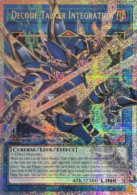 Decode Talker Integration Starlight Rare Extended Art MAMO-EN016 Yu-Gi-Oh card from Magnificent Monsters