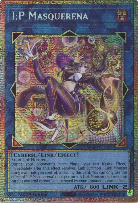 I:P Masquerena Starlight Rare MAMO-EN029 Yu-Gi-Oh card from Magnificent Monsters