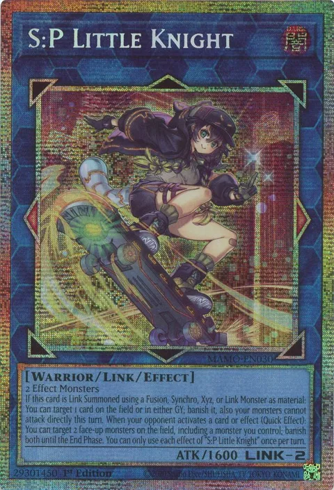 S:P Little Knight Starlight Rare MAMO-EN030 Yu-Gi-Oh card from Magnificent Monsters