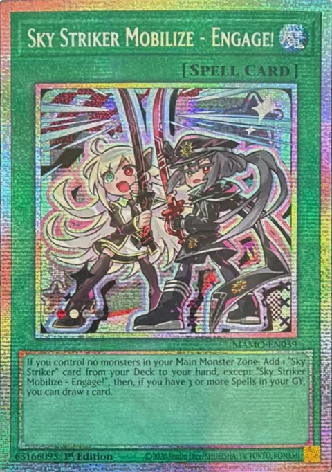 Sky Striker Mobilize - Engage! Starlight Rare MAMO-EN039 Yu-Gi-Oh card from Magnificent Monsters