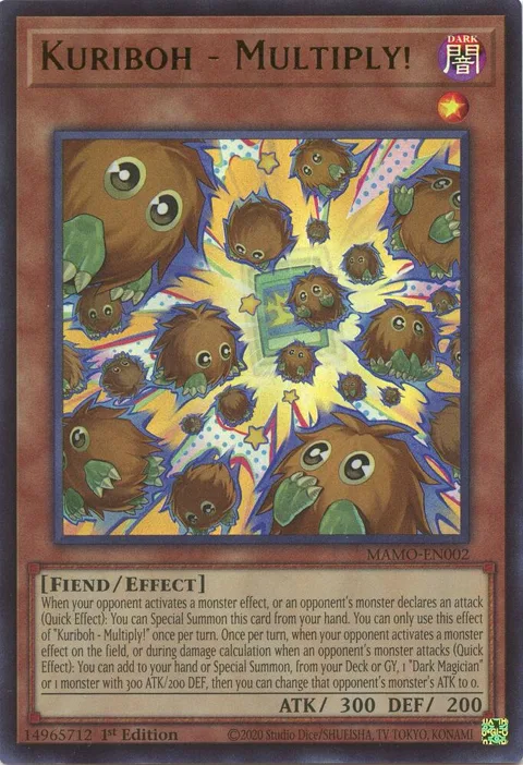 Kuriboh - Multiply! MAMO-EN002 Yu-Gi-Oh card from Magnificent Monsters