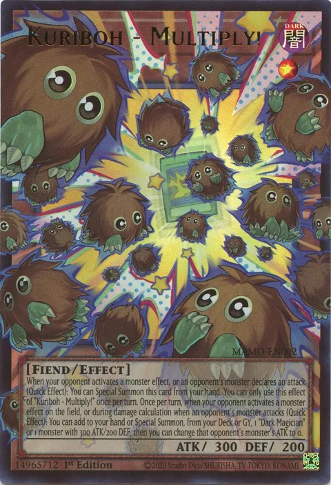 Kuriboh - Multiply! Extended Art MAMO-EN002 Yu-Gi-Oh card from Magnificent Monsters